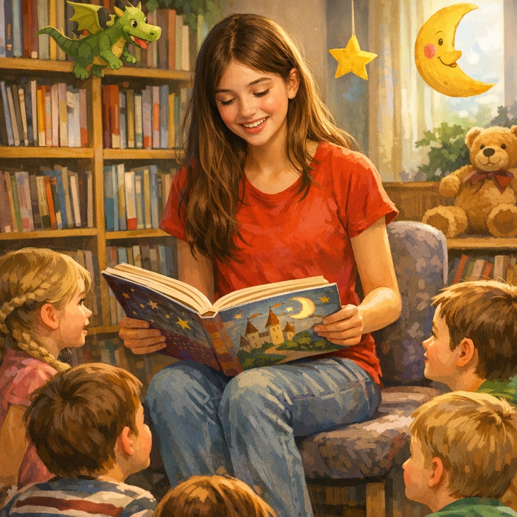 Čtení pro děti na Školské