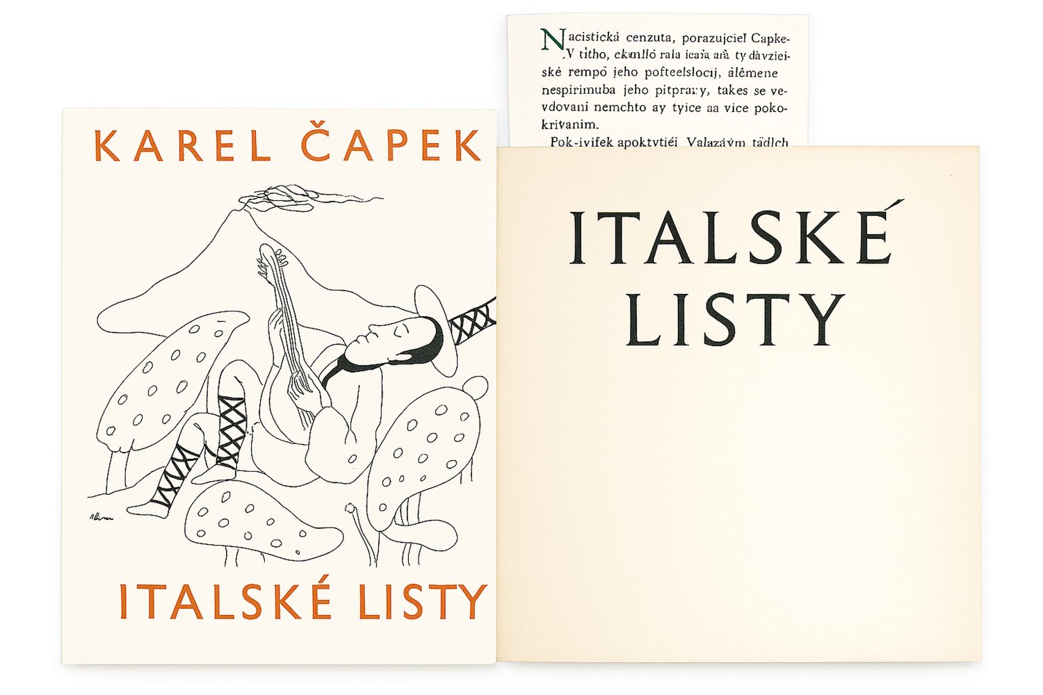 Karel Čapek v Itálii a ve Španělsku: obsazeno
