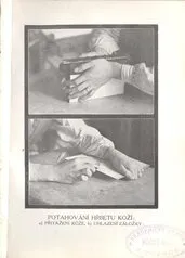 Fotografie z&nbsp;Bradáčovy knihy Knihvazačství