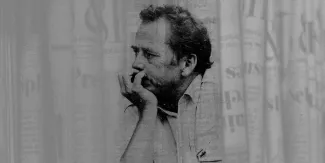 Ilustrační obrázek: koláž Martina Stará, Městská knihovna v Praze, fotografie Václava Havla použitá na koláži, Wikimedia Commons