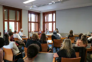 Illustration photo: Manahel Alsahoui’s author reading at the Central Library.